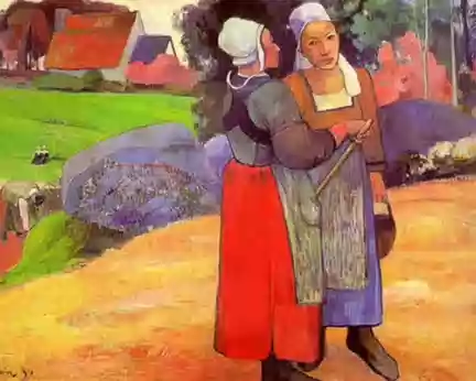 PXL000 Paysannes bretonnes, par Gauguin